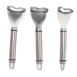 3pcs Stainless Steel Corn Cutter Peeler Safe Quick Clean Comfortable Grip Corn Thresher Planer Cutter for Kitchen