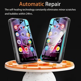 Lamshaw Compatible for Fanvace MP3 Player Screen Protector, [6 Pack] Full Coverage TPU Clear Film Compatible for Fanvace M31 4 Inch MP3 Player (6 Pack)