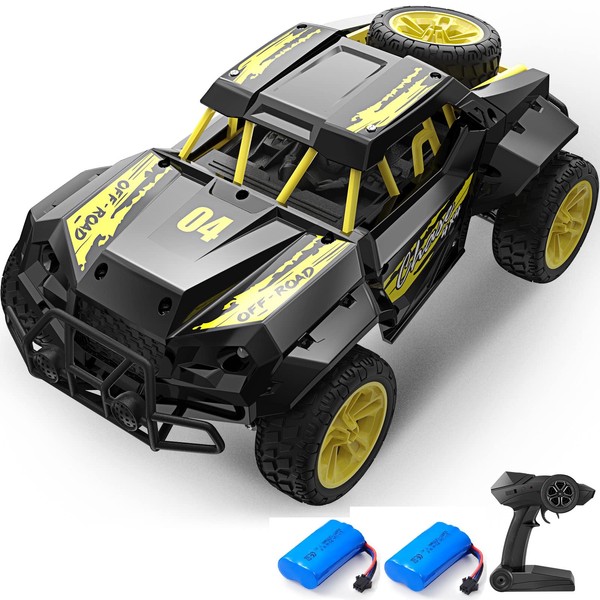 DoDoeleph Remote Control Car, 4WD RC Cars, Offroad RC Trucks 16MPH 1/16 Scale Large with Differential System, Electric Car Toys Gift Rechargeable for Boys Girls Adults