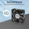 PANO-MOUNTS 120mm 4.72inch Upgraded IP68 Waterproof Dual Ball Fan-Max 3500RPM