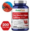 NusaPure Red Marine Algae 5,000mg 200 veggie Capsules with Bioperine