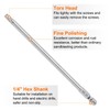 HARFINGTON T30 Torx Bit 1/4" Hex Shank 6" Long S2
