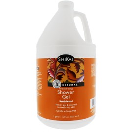 Shikai – Daily Moisturizing Shower Gel, Rich in Aloe Vera & Oatmeal That Leaves Skin Noticeably Softer & Healthier, Relief for Dry Skin, Gentle Soap-Free Formula (Sandalwood, 1 Gallon)