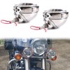 GZLNKU 4.5inch Fog Light Assembly Led Black Motorcycle Passing Light