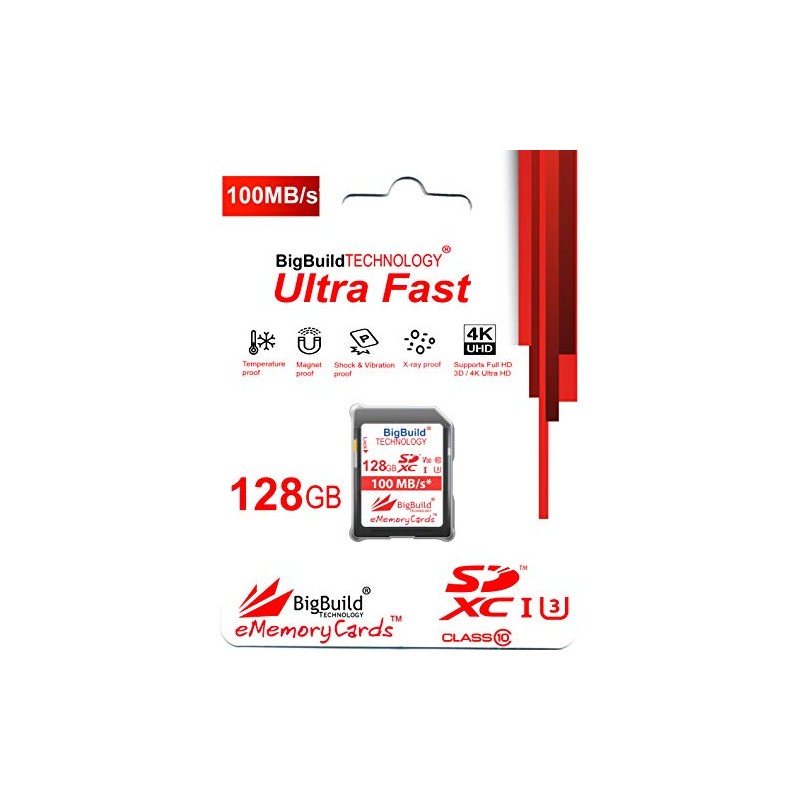 BigBuild Technology Ultra Fast Class 10 SDHC Memory Card for