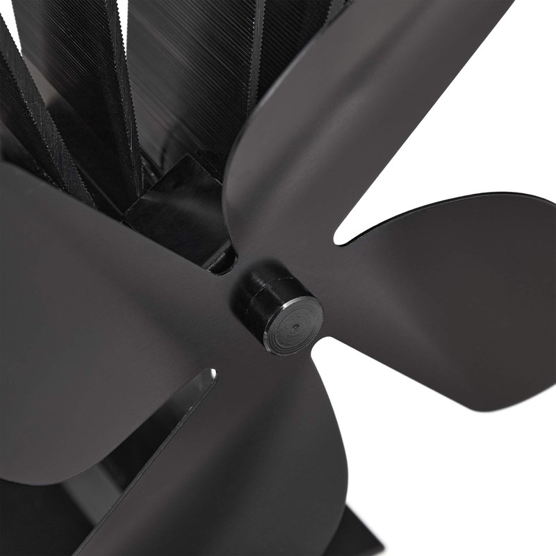 Relaxdays Stove Fan No Electricity, Low Noise for Fireplace &