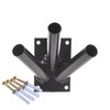 Aqbau Flag Holder 3 Compartments Flag Pole Holder Flag Wall