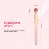 Boozyshop Soft Pink & Gold Highlighter Brush