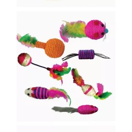 Fancy Pets Caja 48 Juguetes Surtidos P/ Gato Ideal Veterinaria Pet Shop