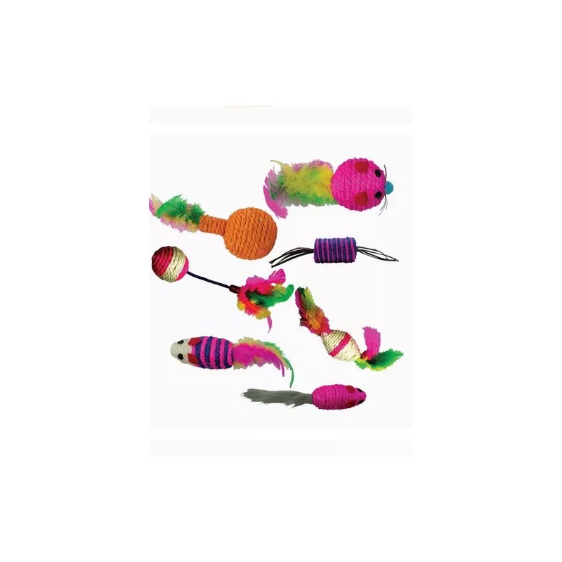 Fancy Pets Caja 48 Juguetes Surtidos P/ Gato Ideal Veterinaria