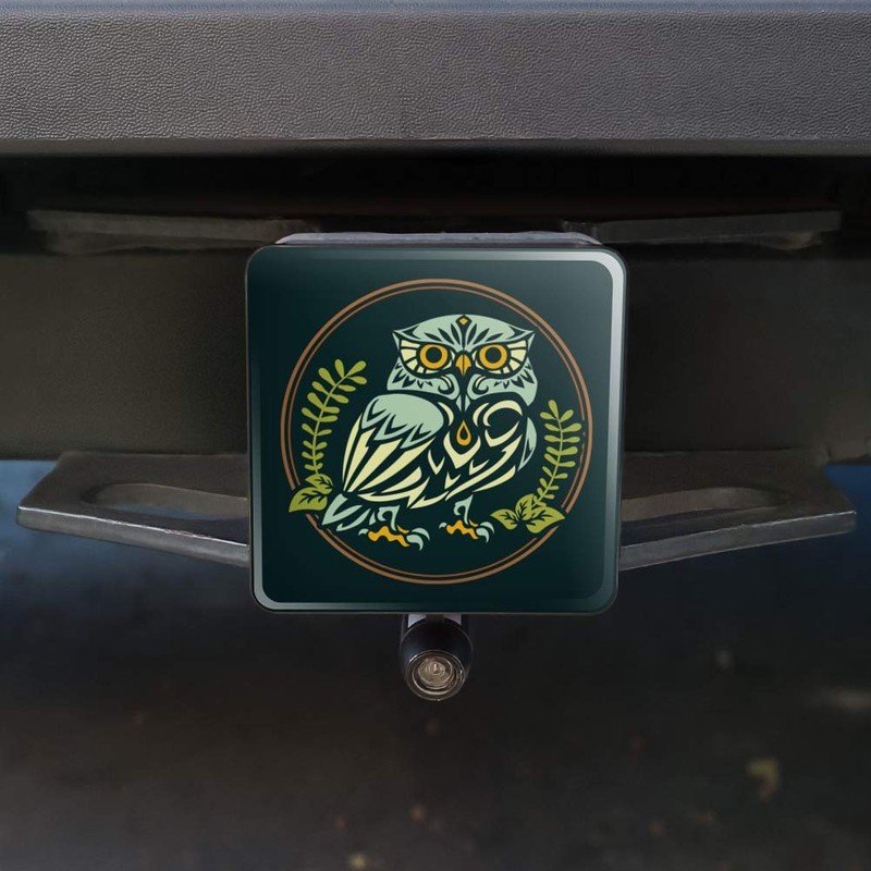 GRAPHICS & MORE Wise White Tribal Owl Tow Trailer Hitch