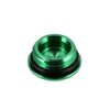 Locking screw, green, anodised aluminium (oil filler opening) with O-ring