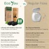EcoYou Hilo dental de bambú con carbón 2 recambios de