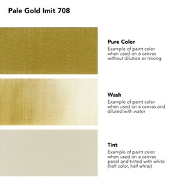 Daler Rowney System3 Pale Gold Imit 250ml Fluid Acrylic Paint Bottle - Acrylic Pouring Paint Supplies for Artists and Students - Vivid High-Flow Artist Paint for Canvas Murals and More