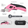 VLOXO Cordless Electric Scissors Cardboard Cutter with 2 Type Blades