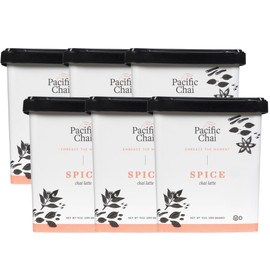 Pacific Chai Spiced Chai Latte, Instant Powered Dry Chai Tea Latte Beverage Mix, Gluten Free, Kosher, 9 Ounce (Pack of 6)