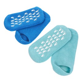 Healeved 2pairs Moisturizing Gel Socks for Foot Care of Essential Oil Spa Socks Exfoliating and Hydrating Gel Foot Masks for Salon Use