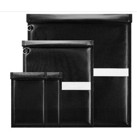 5 Pack Faraday Bags,Faraday Bags EMP Proof for Phones,Laptops,Tablets and Car Keys,Faraday Cage with Handle,Fireproof & Waterproof RFID Signal Blocker Faraday Pouch,Faraday Key Fob Protector - Color: 4 Pack