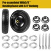 13" 4.00-6 Flat Free Wheels Replacement 2-Pack Solid Tire and