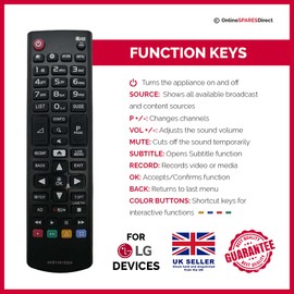 Replacement AKB73975786 For LG LED TV Remote Control For 19MN43D-PZ 27MA43D-PZ