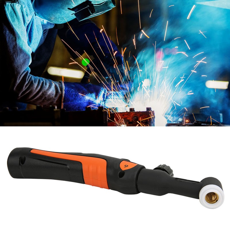 TIG Welding Torch Flexible Head Body with Gas Valve Air