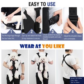 Pawaboo Pet Carrier Backpack, Adjustable Pet Front Cat Dog Carrier Backpack Travel Bag, Legs Out, Easy-Fit for Traveling Hiking Camping for Small Medium Dogs Cats Puppies, Small, Pink Camouflage