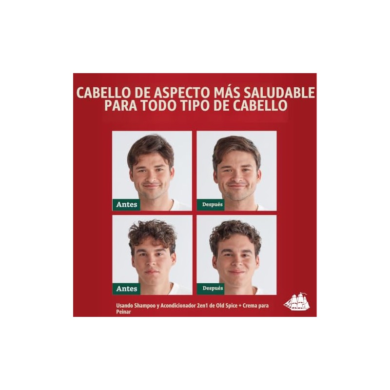 Old Spice Crema de peinado para hombres, baja sujeción mediabajo