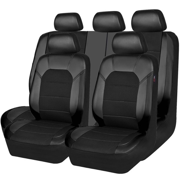 CAR PASS Leather and 3D Air Mesh Universal Fit Car