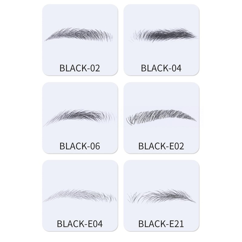 YOYO Eyebrow Seals Natural Waterproof Time-saving Long Lasting 60 Pairs