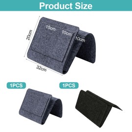 HINFHI 2 Pieces Of Bedside Storage Hanging Bag, Felt Storage Bag, Home Accessories, Portable Storage Supplies.