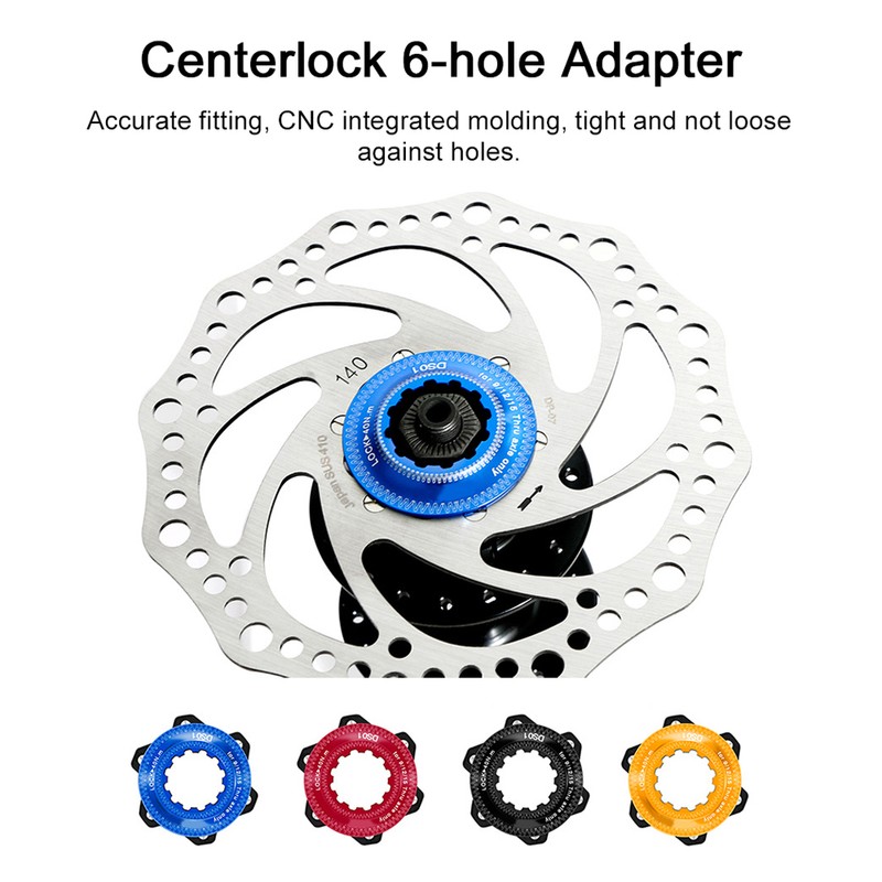 [通拓商品]Aluminum Alloy Bicycle Centerlock 6-hole Adapter Bike Disc Center Lock