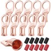 XHF 10PCS 4 AWG-1/2 Heavy Duty Battery Lugs with 3:1