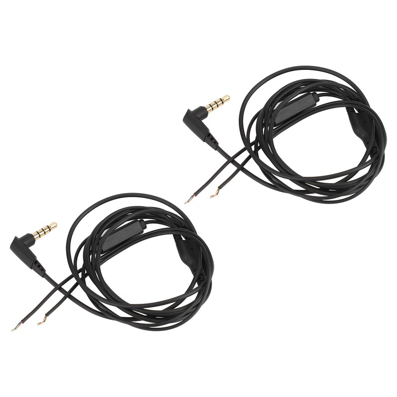 2Pcs Earphone Repair Cable Oxygen Free Copper 3.5mm Lossless 1.2m