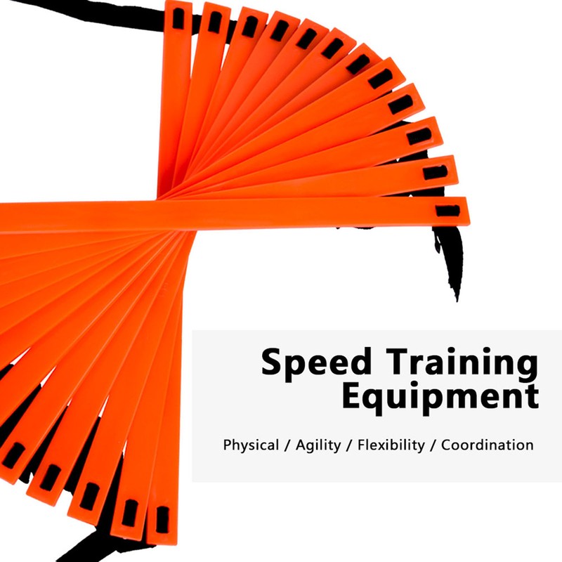 Speed Agility Train Kit, 19Ft Flat Ladder 10pcs Disc Cones