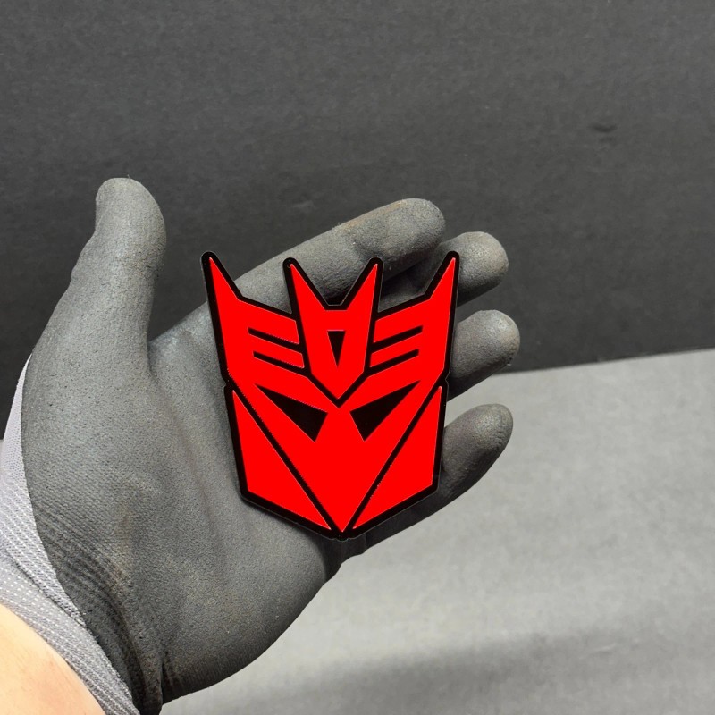 UsaStandard 2x Decepticon Transformer Mask Car Fender Badge Acrylic Emblem