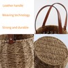 Farmhouse Egg Basket,Large Egg Collecting Basket with Handle,Round Wicker Egg
