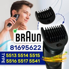 Hair Clipper Attachment 1 mm with The Original Code 81695622 for Braun - Made in Italy - MONTERAL