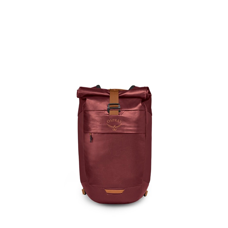 Osprey Transporter Roll Top Laptop Backpack, Red Mountain