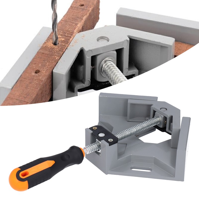 Aluminum Alloy 90 Degree Right Angle Clamp Single Handle Corner