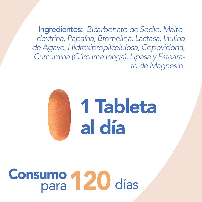 DIGESTIVE ENZYMES | Enzimas digestivas de Papaína + Prebioticos de