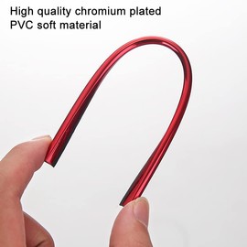 Car Air Vent Strips, Car Interior Trims, Car Interior Mouldings, Interior Decoration for Cars, Air Conditioning, Ventilation Grille (RED)