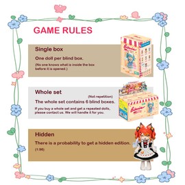 XiDonDon Bonnie Blind Box Doll Figures, 1/12 BJD Doll OB11 Size Action Figures, Movable Dolls with Doll Clothes Surprise Gift Toys (Sweetheart Party Series,Two Boxes)