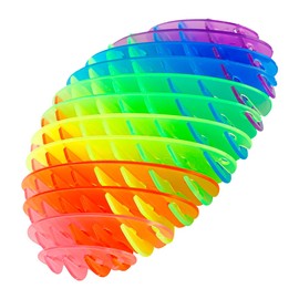 Thyonta 3D Printed Stretch Net Stress Relief Toy Portable Sensory Worm Stretch Net Suitable for Stressed People Children Gift Giving（Transparent）