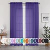OWENIE Purple Sheer Curtains, Sheer Curtains 84 inch Length 2