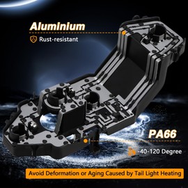 KPALAG Left or Right Rear Taillight Tail Light Lamp Socket Holder & 4*Bulbs & 1 * 6-Pin Wire Harness Compatible with MINI F55 F56 F57 1.5T/2.0T, Cooper S ONE JCW Replace#: 63217361305 61132359993