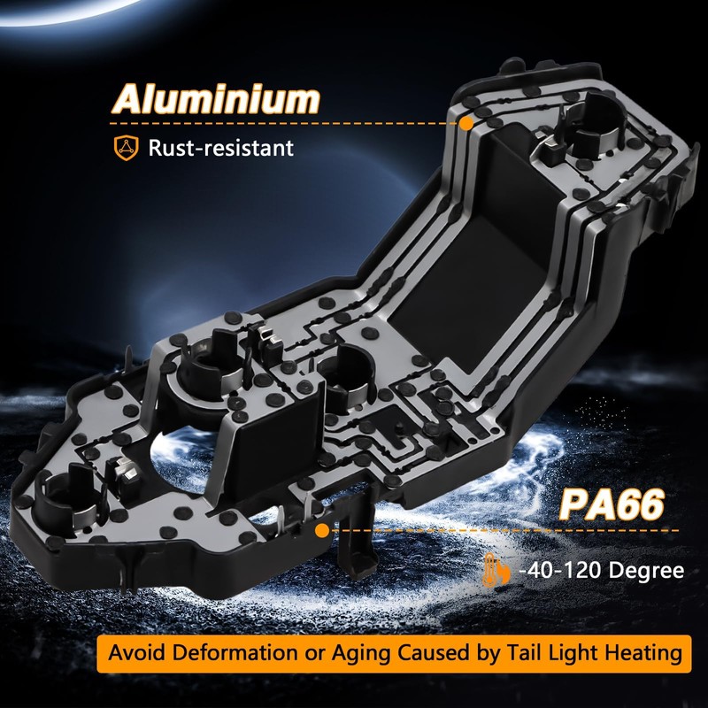 KPALAG Left or Right Rear Taillight Tail Light Lamp Socket