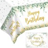 Kioiner Table Cloth, 220 X 130 cm Party Table Cloth, Birthday Table Cloth, Happy Birthday Table Cloth, Birthday Table Decorations, Perfect for Birthday Parties and Events