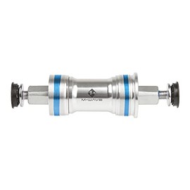 M-Wave Unisex-Adult Carousel BB BSA SQ Kompakt Innenlager, Silber/Blau, für 68mm Gehäuse, L1: 122.5mm, L2 28.5mm