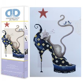 DIAMOND DOTZ at Home - Dizzy, Partial Drill, Round Dotz, Diamond Painting Kits, Diamond Art Kits for Adults, Gem Art, Diamond Art, 16.5"x18.5"