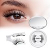 Reusable Magnetic Eyelashes Natural Look with Applicator, 1 Pair Magnetic